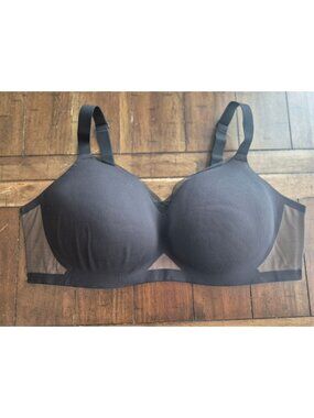 Honeylove Black Wireless Crossover Bra 42DD